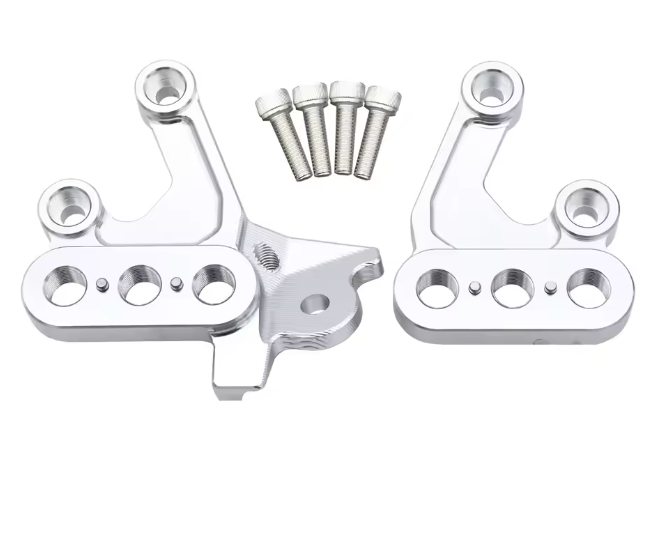 Surron Chrome Peg set with Chrome Peg bracket